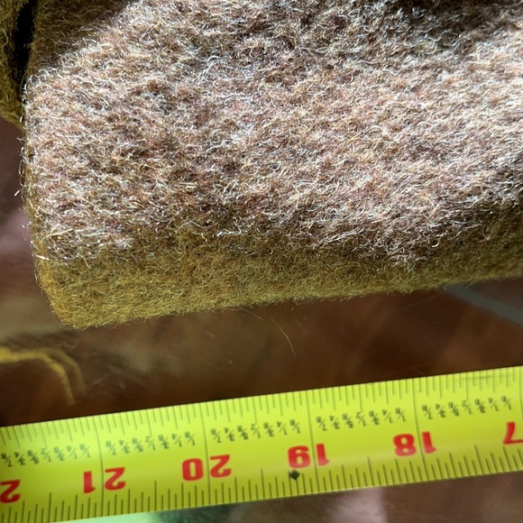 Gap brown size medium wool & mohair button wrap jacket - Picture 6 of 6